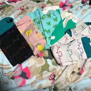 Set of five compression socks